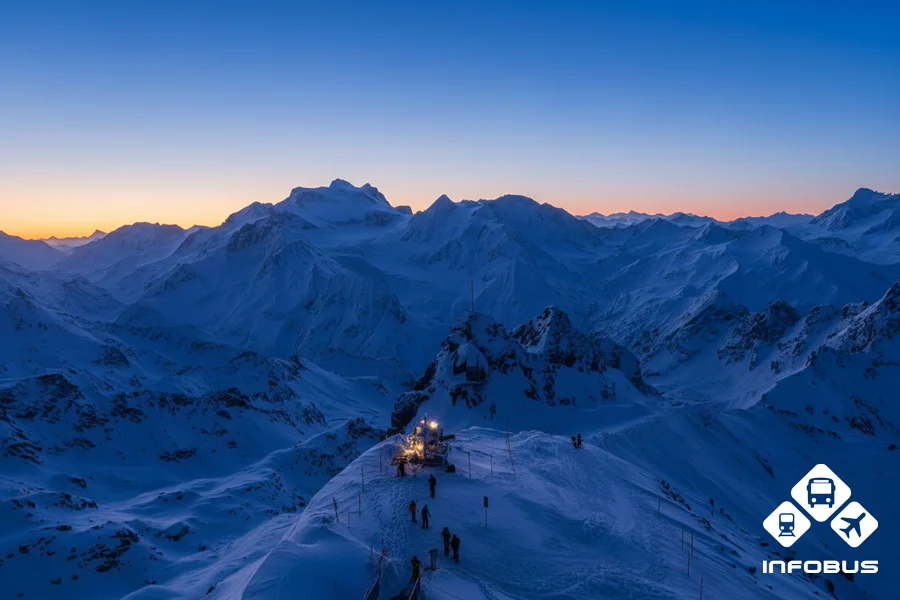 Verbier ski resort in Switzerland 