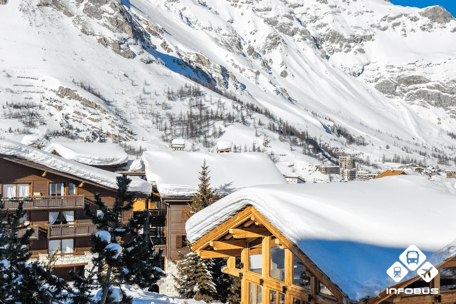 Val d'Isère ski resort in France 