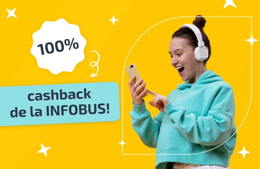 Cashback de la INFOBUS: cum să obțineți o rambursare de 100% din prețul biletului! 
