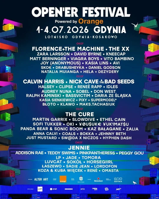 Open'er Festival 2026 lineup