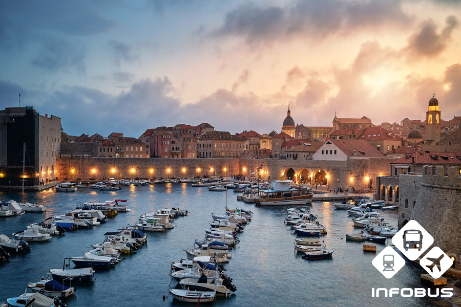 The port in Dubrovnik 