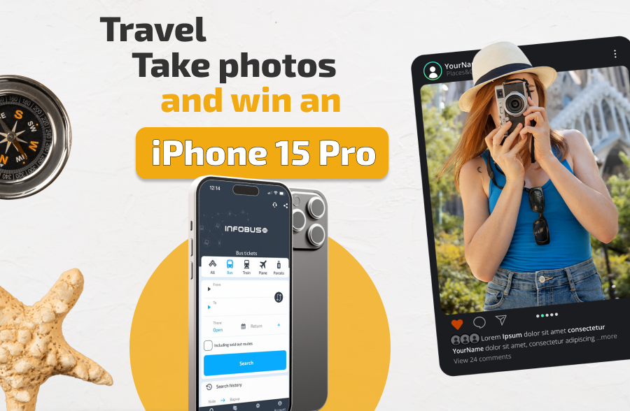Travel, take photos and win an iPhone 15 Pro