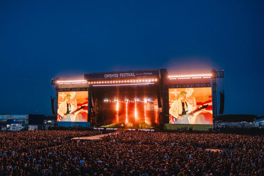 Open'er Festival 2026 venue in Gdynia, Poland.