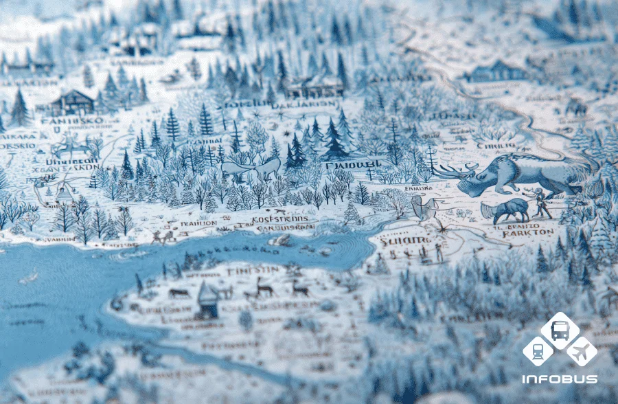 Туристична мапа Фінляндії