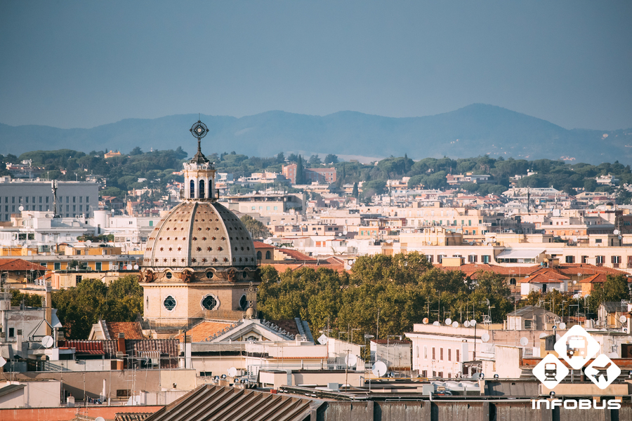Panoramic Rome in October 