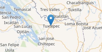 Karte San Juan Bautista Tuxtepec