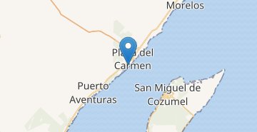 Žemėlapis Playa del Carmen