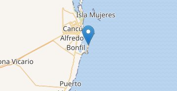 Kaart Cancún
