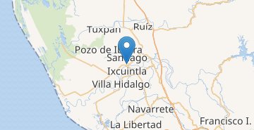 Žemėlapis Santiago Ixcuintla