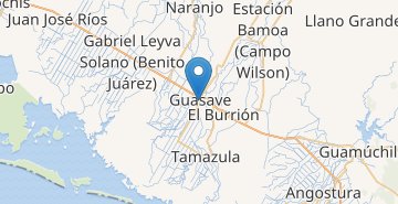 Kaart Guasave