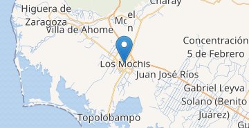 Žemėlapis Los Mochis