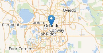 Karte Orlando