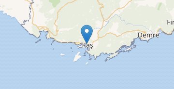 Žemėlapis Kaş