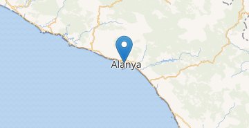 Zemljevid Alanya
