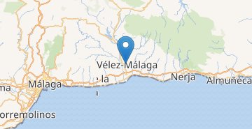 Žemėlapis Velez Malaga