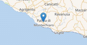 Karte Palma di Montechiaro