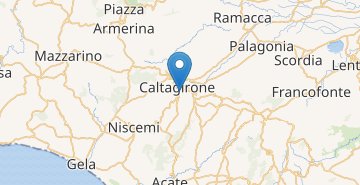 Kaart Caltagirone