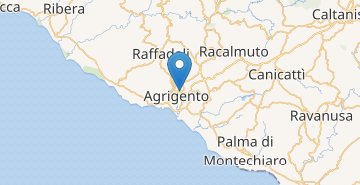 Žemėlapis Agrigento