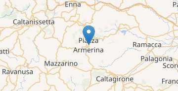 Karte Piazza Armerina