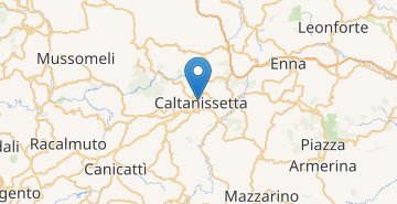 Kaart Caltanissetta