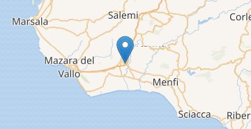 Žemėlapis Castelvetrano