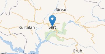 Zemljevid Siirt