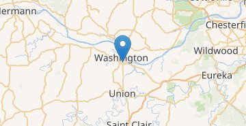 Kaart Washington (MO)