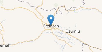 Zemljevid Erzincan