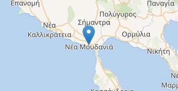 Žemėlapis Nea-Moudania