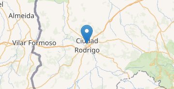 Kaart Ciudad Rodrigo