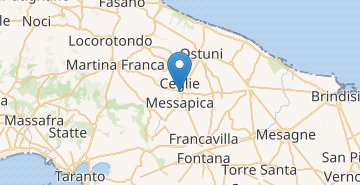 Žemėlapis Ceglie Messapica