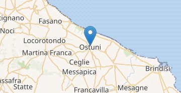 Zemljevid Ostuni
