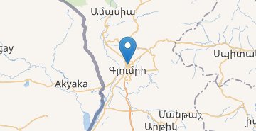 Mapa Gyumri