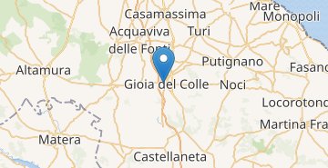 Kaart Gioia del Colle