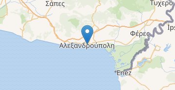 Kaart Alexandroupoli