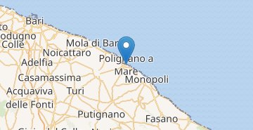 Žemėlapis Polignano a Mare