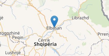 Karte Elbasan