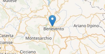 Mapa Benevento