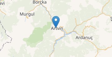 Mapa Artvin