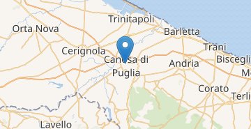 Kaart Canosa di Puglia