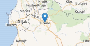 Zemljevid Tirana