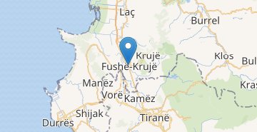地図 Fushë-Krujë
