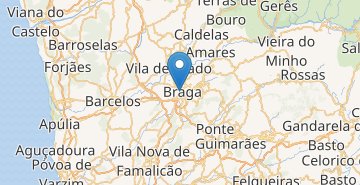 地図 Braga