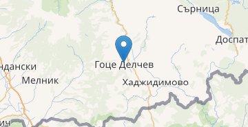 Карта Гоце-Делчев