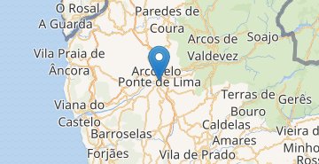 Žemėlapis Ponte de Lima