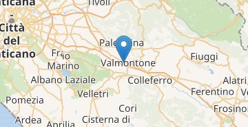 Karte Valmontone