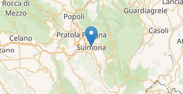 Zemljevid Sulmona