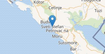 地図 Sveti Stefan