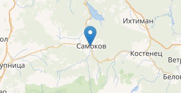 Mapa Samokov