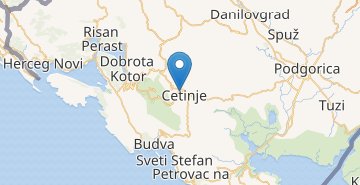 地図 Cetinje